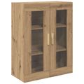 vidaXL Highboard Remeselný dub 69,5 x 34 x 180 cm Kompozitné drevo