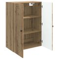vidaXL Nástenná skrinka 66 x 34,5 x 90 cm Kompozitné drevo Dub artisan