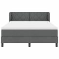 vidaXL Posteľ s pružinovým rámom Tmavo šedá 160 x 200 cm látka