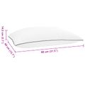 vidaXL Shread spánkový vankúš Biela 80 x 40 x 14,5 cm Pamäťová pena