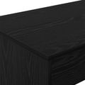 vidaXL Postelový stôl Čierny dub Kompozitné drevo 100 x 45 x 75 cm