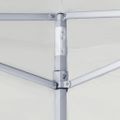 vidaXL Profesionálny skladací párty stan+2 steny 2x2 m, oceľ, biely