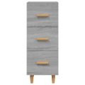 vidaXL Komoda sivý dub sonoma 34,5x34x90 cm spracované drevo