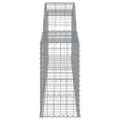 vidaXL Oblúkový gabionový kôš 13 ks 300x30x60/80 cm pozinkované železo