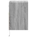 vidaXL TV nástenné skrinky s LED svetlami 2 ks sivé sonoma 41x31x45 cm