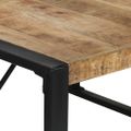 vidaXL Jedálenský stôl 140x140x75 cm surové mangovníkové drevo