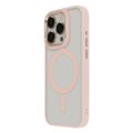 Saténové Elegant Mag puzdro pre iPhone 15 Plus 6,7" ružové