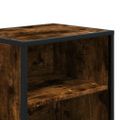 vidaXL Nočné stolíky 2 ks dymový dub 40x31x50 cm kompozitné drevo+kov