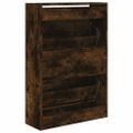 vidaXL Botník dymový dub 60x21x87,5 cm kompozitné drevo