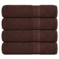 vidaXL Osušky do kúpeľne FROGN 4 ks hnedé 100x150 cm 360 g/m²