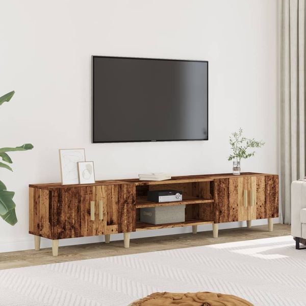 vidaXL TV skrinka staré drevo 180x31,5x40 cm kompozitné drevo
