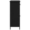 vidaXL Servírovacia skriňa Čierny dub 70 x 30 x 80 cm Kompozitné drevo