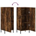 vidaXL Komoda dymový dub 34,5x34x90 cm spracované drevo