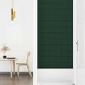 vidaXL Nástenné panely 12 ks tmavozelené 90x30 cm látka 3,24 m²