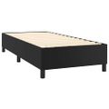 vidaXL Posteľný rám s boxspringom čierny 90x200 cm umelá koža