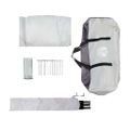 vidaXL Stan s moskytiérou so strechou Sivá 380 x 380 x 225 cm