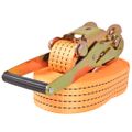 vidaXL Upínacie popruhy s račňou 4 ks, 2 tony, 8mx50mm, oranžové