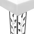 vidaXL Altánok 3x3 m, biely 180 g/m²