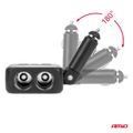 Predlžovacia zásuvka 2x USB-A 1x USB-C 12/24V 100W 180° AMiO-04357