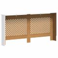 vidaXL Kryty na radiátor 2 ks, biele 172x19x81,5 cm, MDF