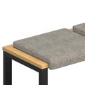vidaXL Vankúš na lavičku 2 ks Umelý semišový materiál Svetlosivá