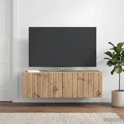 vidaXL Nástenná TV skrinka 98 x 41 x 30 cm Dub artisan