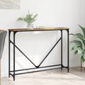 vidaXL Konzolový stôl Staré drevo 102 x 23 x 75 cm Kompozitné drevo