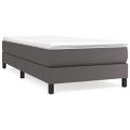 vidaXL Posteľný rám s boxspringom sivý 90x190 cm umelá koža