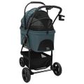 vidaXL Skladaný kočík pre domáce zvieratá Zelená 78 x 54 x 101 cm
