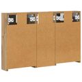vidaXL Set kabinetov do kúpeľne 3 ks 80 x 10,5 x 50 cm