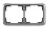 Rámček dvojnásobný vodorovný 3901A-B20 S2 dymová sivá Tango ABB Rámček dvojnásobný vodorovný 3901A-B20 S2 dymová sivá Tango ABB