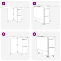 vidaXL Jedálenský stôl 140 x 80 x 77 cm Kompozitné drevo Sivý Sonoma
