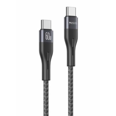 Yesido kábel CA156 pd 60W type-c/type-c 1M 3A čierny