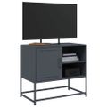 vidaXL TV skrinka antracitová 68x39x60,5 cm oceľ