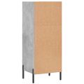 vidaXL Komoda betónovo sivá 34,5x32,5x90 cm kompozitné drevo