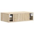 vidaXL Nástenný bočný stôl 87,5 x 34,5 x 17 cm Kompozitné drevo
