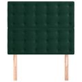 vidaXL Čelo postele tmavozelené 80x5x118/128 cm zamatové