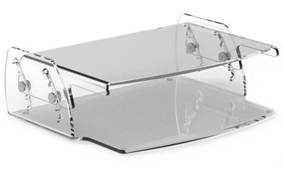 FELLOWES stojan pod monitor Clarity nastavitelný/ 320mm x 105mm x 256mm/ čirý Podstavec, pro monitor, ergonomický, nastavitelný, nosnost 10kg, transparentní