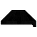 vidaXL Schodiskové stupne 8 ks hnedočierná 110x25x2 cm dubový masív