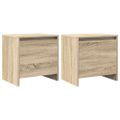 vidaXL Nočné stolíky 2 ks, dub sonoma 45x34x44,5 cm, kompozitné drevo