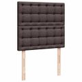 vidaXL Osmanský rám postele s matracmi tmavohnedá 200x200 cm látka