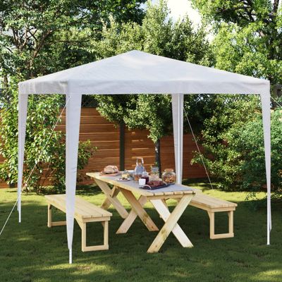 vidaXL Párty stan 2,5x2,5 m, biely