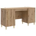 vidaXL Stôl Dub artisan Kompozitné drevo 142,5 x 50 x 75 cm