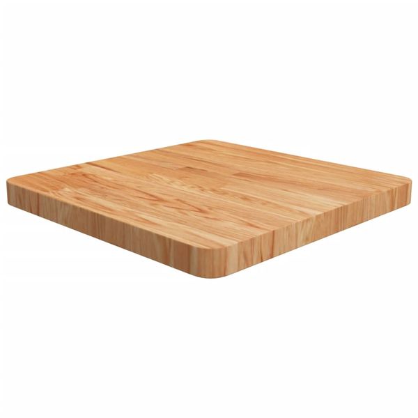 vidaXL Štvorcová stolová doska bledohnedá 50x50x4cm lakovaný dub