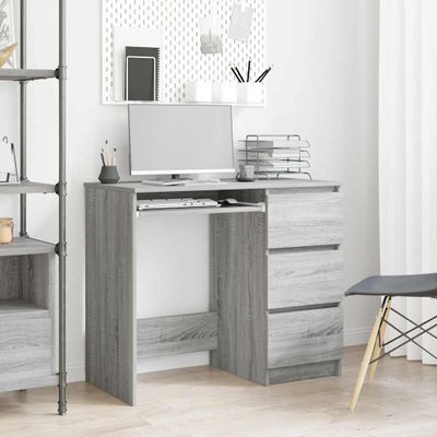 vidaXL Stôl sivý dub sonoma 90x45x76 cm spracované drevo