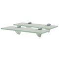 vidaXL Nástenná polička 2 ks sklo 30x10 cm 8 mm