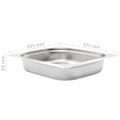vidaXL Gastronádoby 4 ks, GN 1/2, 65 mm, nehrdzavejúca oceľ