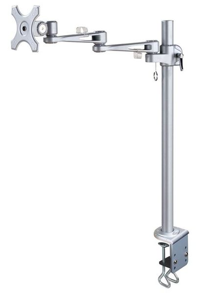 Neomounts FPMA-D935POLE70 /Držák displeje/na stůl/10-30"/svorka/3čepy/VESA 100X100/nosn.10kg/1 displej/stříbrný Držák, VESA, stolní, pro plochý monitor, úhloprícka 10"-30", náklon 180°, otácení 360°, rotace 360°, nosnost 10kg, stríbrný