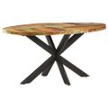 vidaXL Jedálenský stôl 160x90x75 cm recyklovaný masív