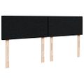 vidaXL Posteľný rám boxspring s matracom čierny 180x200 cm látka